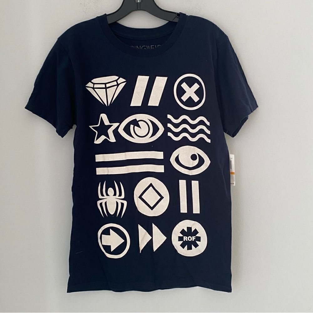 Ring of Fire Men’s Crew Neck Short Sleeve Graphic Tee size S